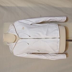 Puma White Zip-Up Hoodie